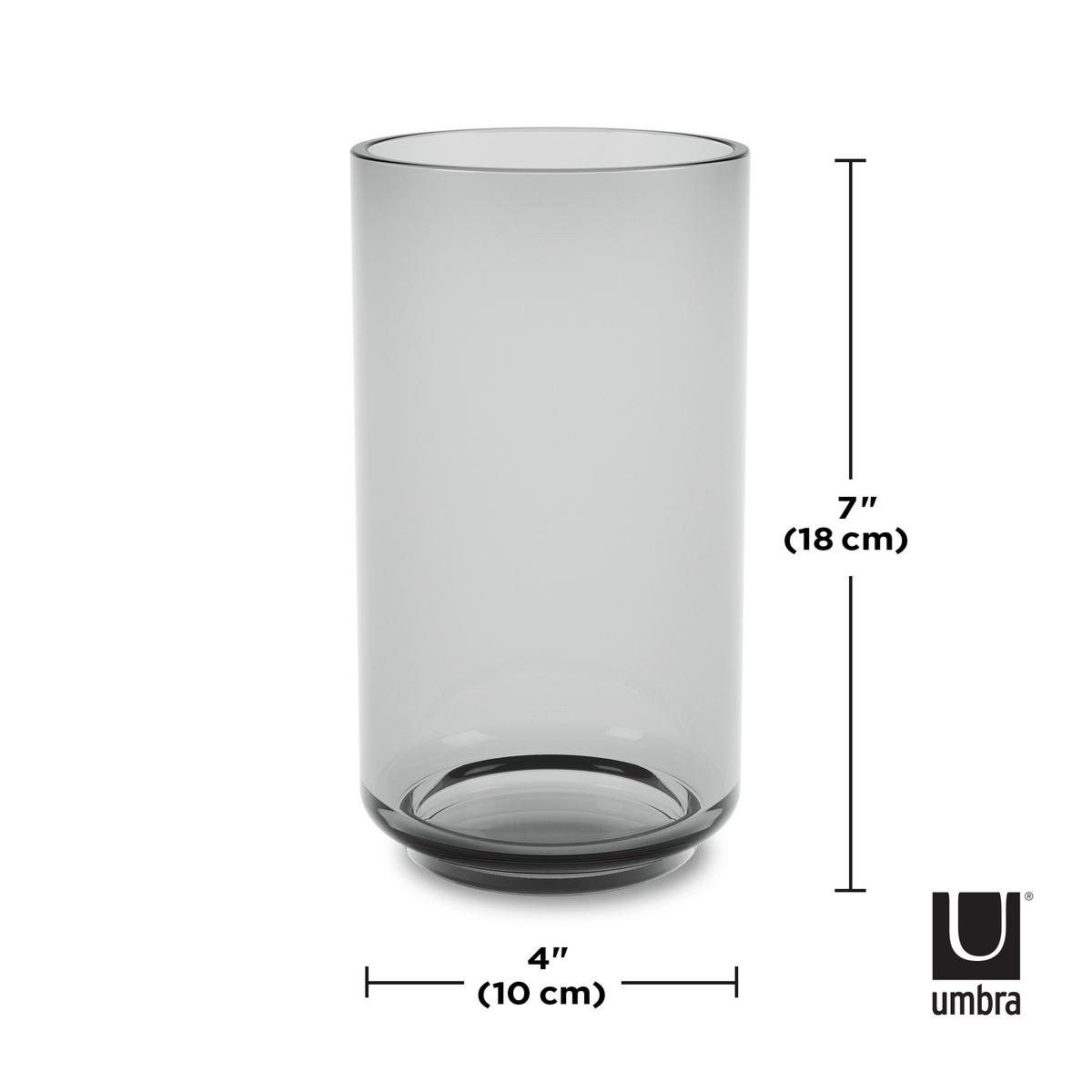 WAZON DEKORACYJNY 1017414-582 - czarny, Konventionell, szkło (10/10/18cm) - Umbra