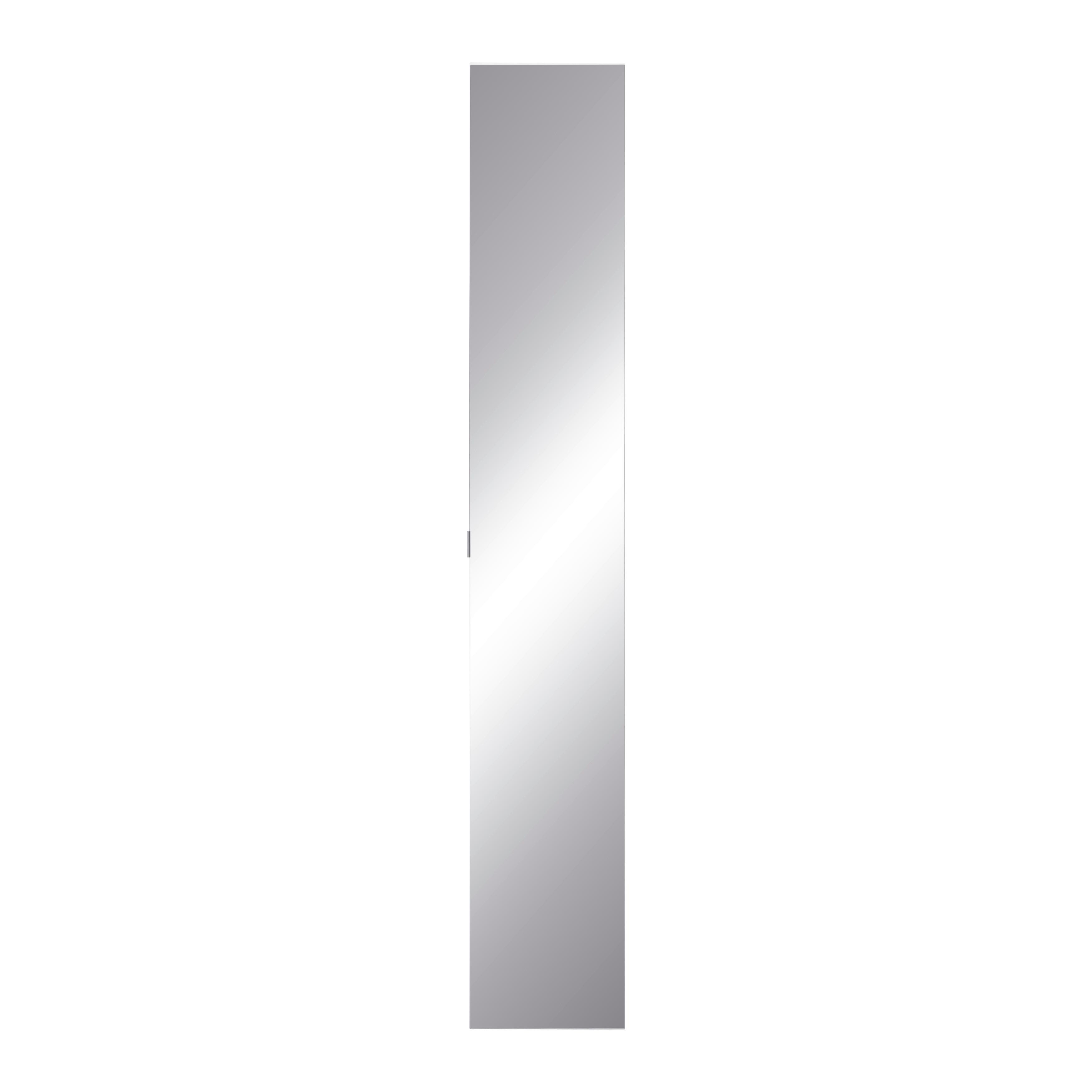 HÖGSKÅP BASIX -EXKLUSIV- - vit/kromfärg, Basics, trämaterial/glas (30/185/39,6cm) - Mömax