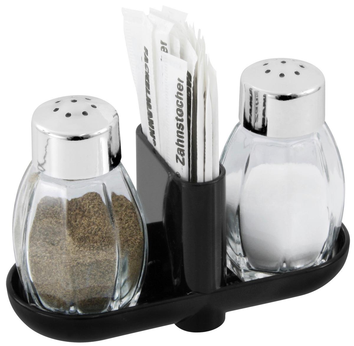 Salz-und Pfefferstreuer Fackelmann - KONVENTIONELL, Glas/Kunststoff - Fackelmann