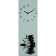 Wanduhr Silent Water Stones - Schwarz/Weiß, MODERN, Glas/Metall (20/60/3,5cm) - MÖMAX modern living