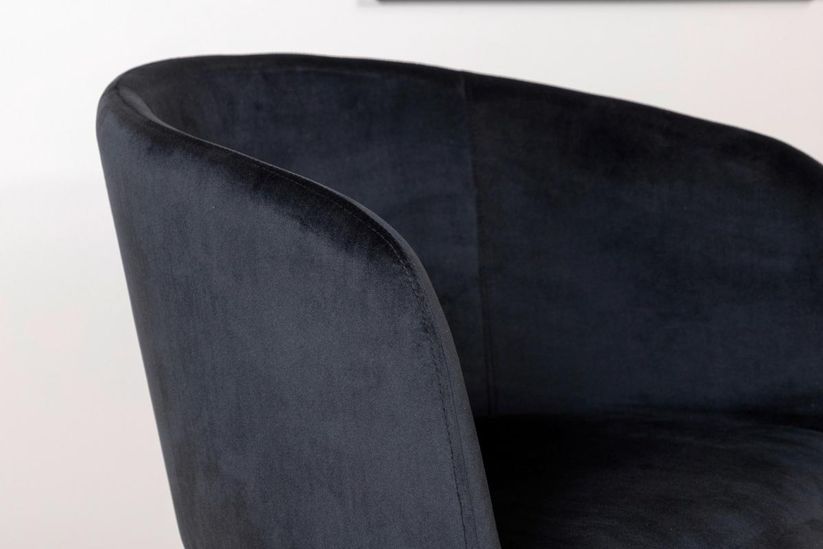 Stuhl Berit ca. 55x78x55 cm Schwarz - Schwarz, KONVENTIONELL, Holz/Kunststoff (55/78/55cm) - Livetastic