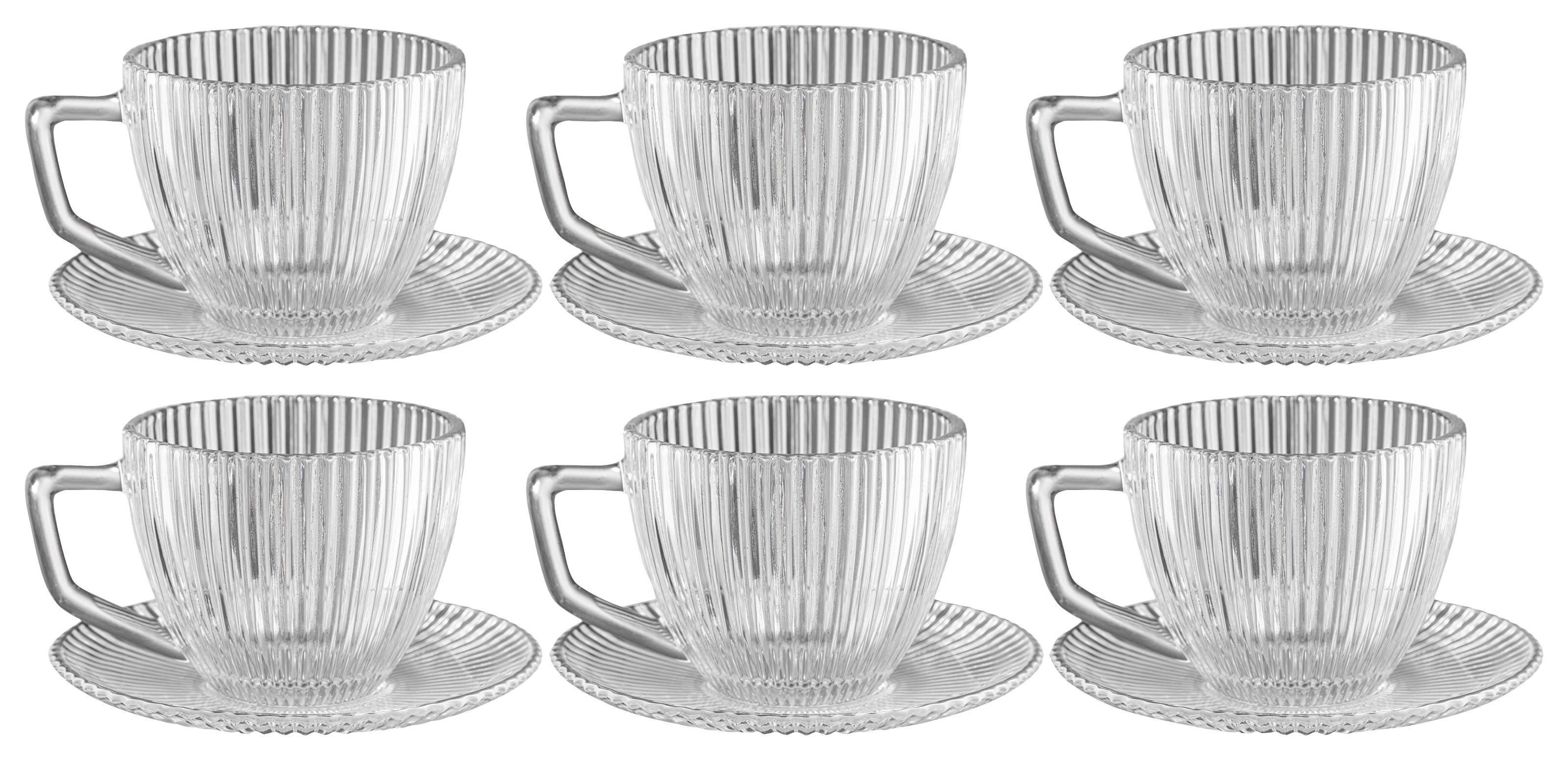 SET MED KOPPAR ROSEMARY - 12 PCS - klar, Klassisk, glas - Mömax