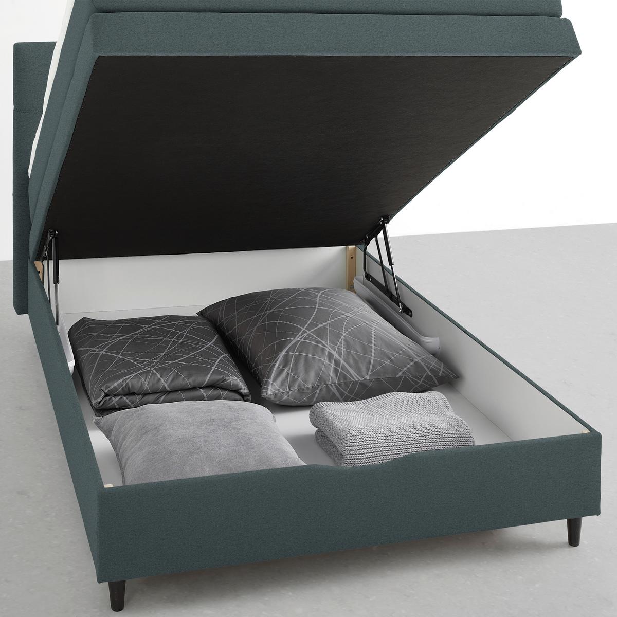 PAT BOXSPRING MIAMI - antracit, Konventionell, textil/material pe bază de lemn (120/200cm) - Modern Living