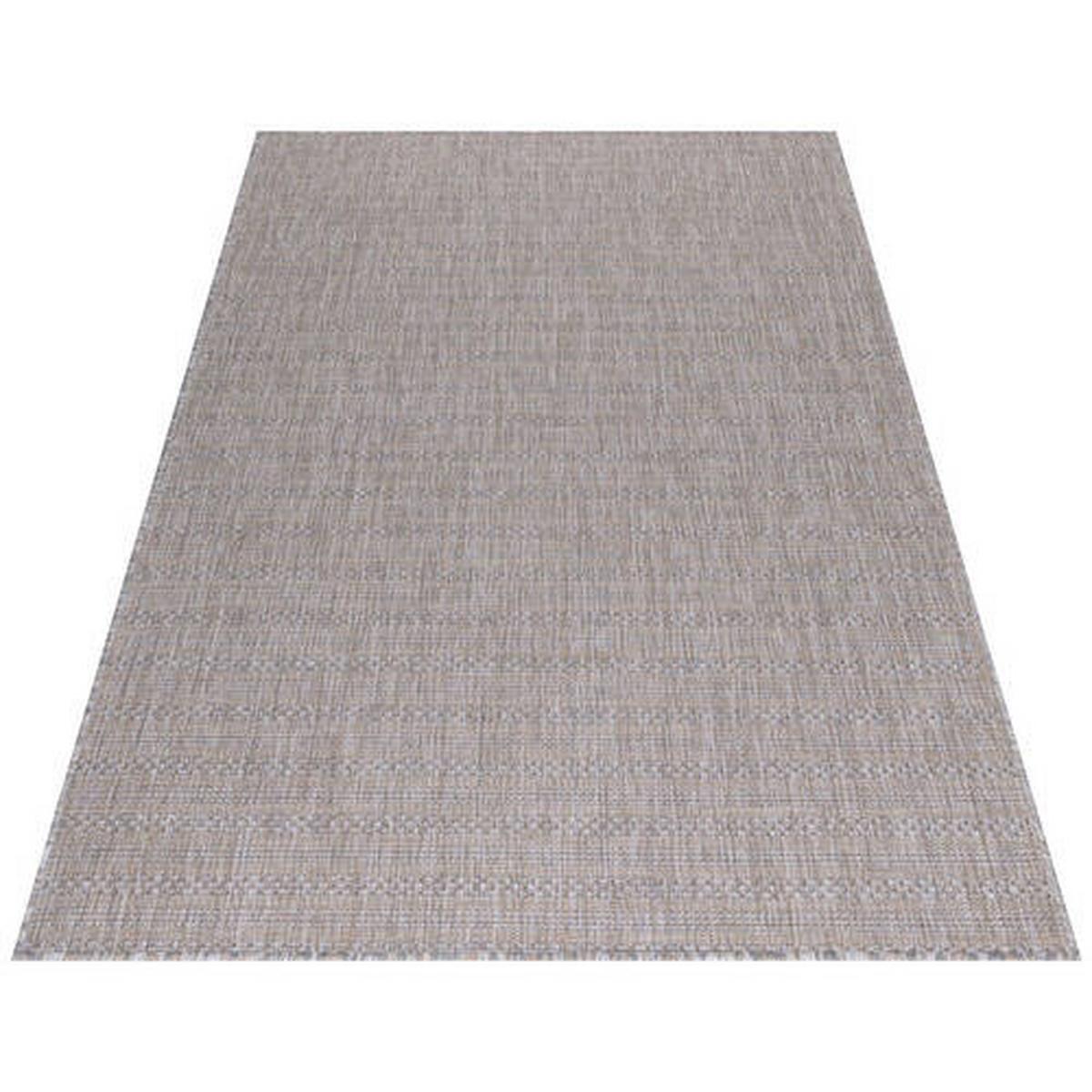 Outdoorteppich Zagora Grau/Beige ca. 120x170cm - Beige/Grau, Basics, Textil (120/170cm) - Novel