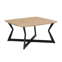 Couchtisch Wl7.638 - Schwarz/Braun, Design, Holzwerkstoff/Metall (75/75/40cm) - Livetastic
