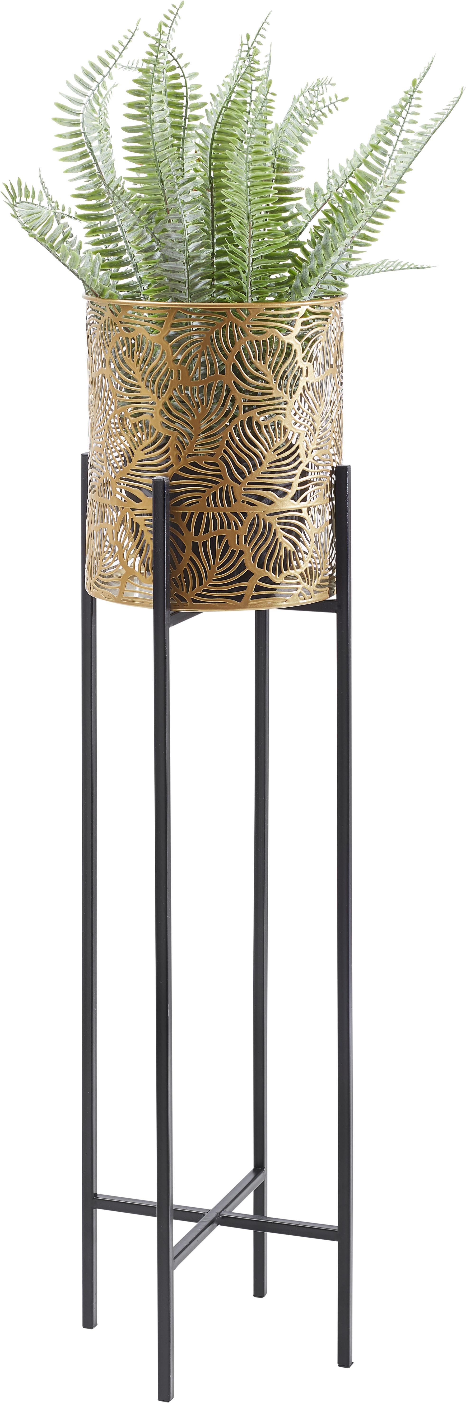 DONICZKA NA KWIATY GM60-4959 - czarny/kolor złoty, Lifestyle, metal (21,5/82,5cm) - Ambia Home