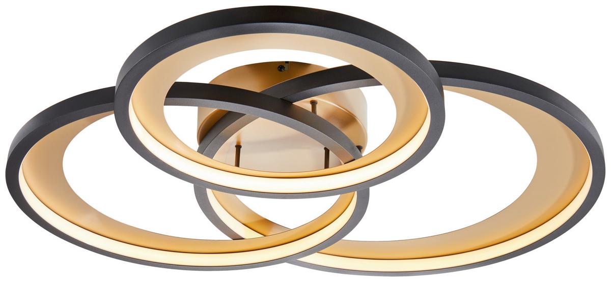 LAMPA SUFITOWA LED 673810332 GRANADA - czarny/biały, Basics, tworzywo sztuczne/metal (71,5/10,5/63,5cm) - Trio Leuchten