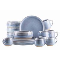 Frühstücksservice 935620 Aquata Frühstückservice - Blau/Braun, Basics, Keramik - Mäser