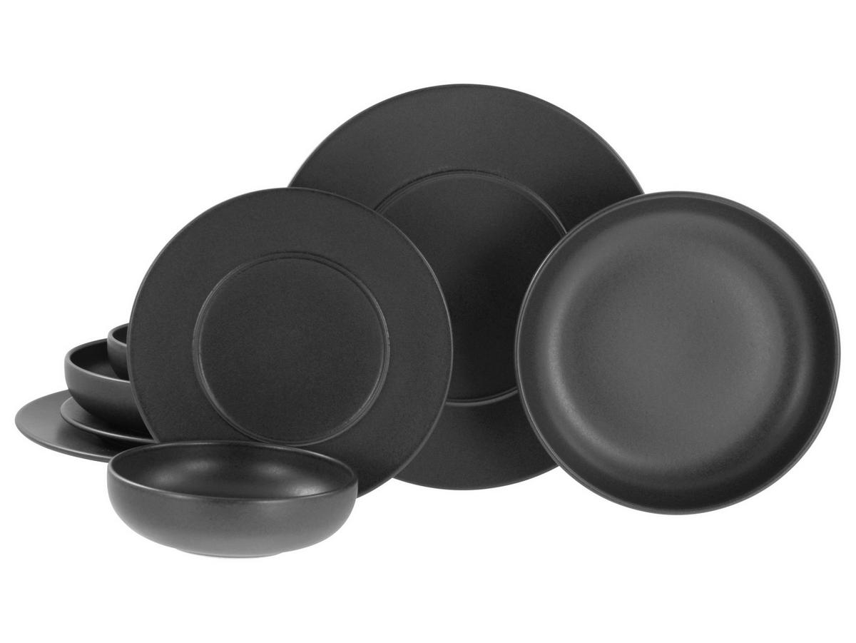 Jedilni Servis Unico Black, 8-Delni - črna, Basics, keramika - Creatable