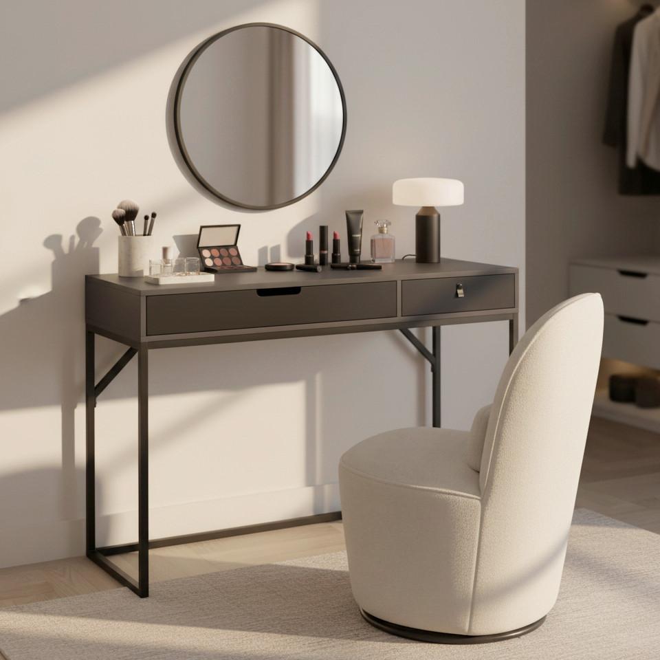 KONSOLBORD SOPHIA - svart, Modern, metall/trämaterial (120/78/40cm) - Bessagi Home