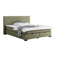 Boxbett Maya-D Olivgrün ca. 180x200cm - vert olive/noir, Konventionell, textile/matière synthétique (180/200cm) - Mömax