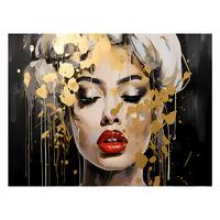 Vászonkép Silver - fekete/ezüstszínű, faalapú anyag/textil (120/80cm) - Premium Living