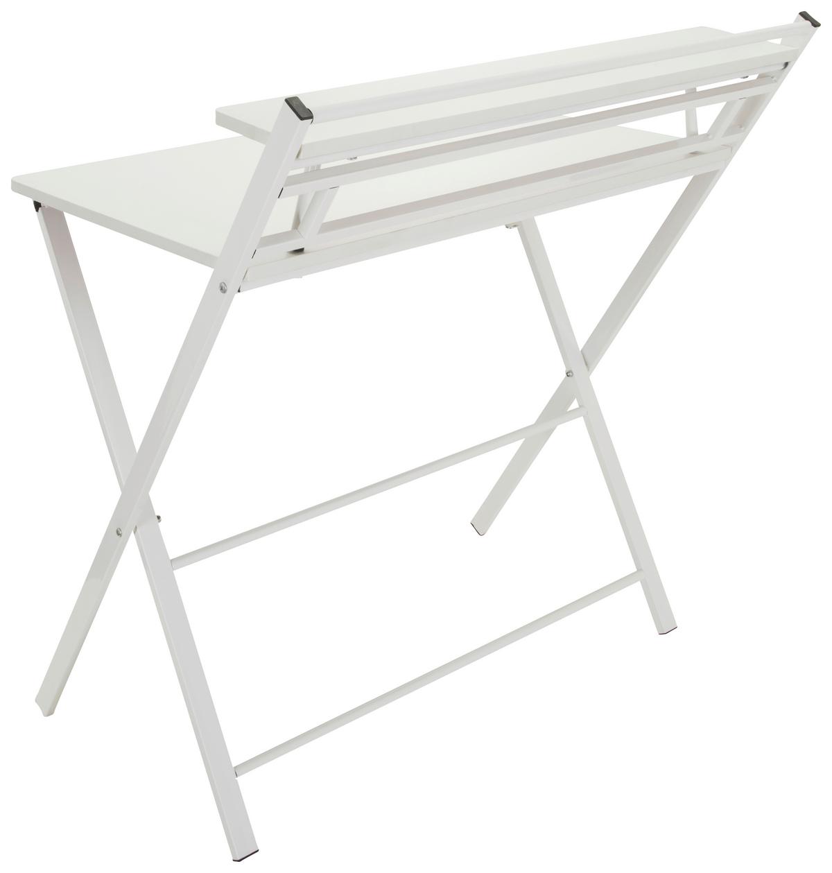 Pisalna Miza Easy Clap, Bela - bela, Basics, kovina/leseni material (84/60/92cm) - MID.YOU