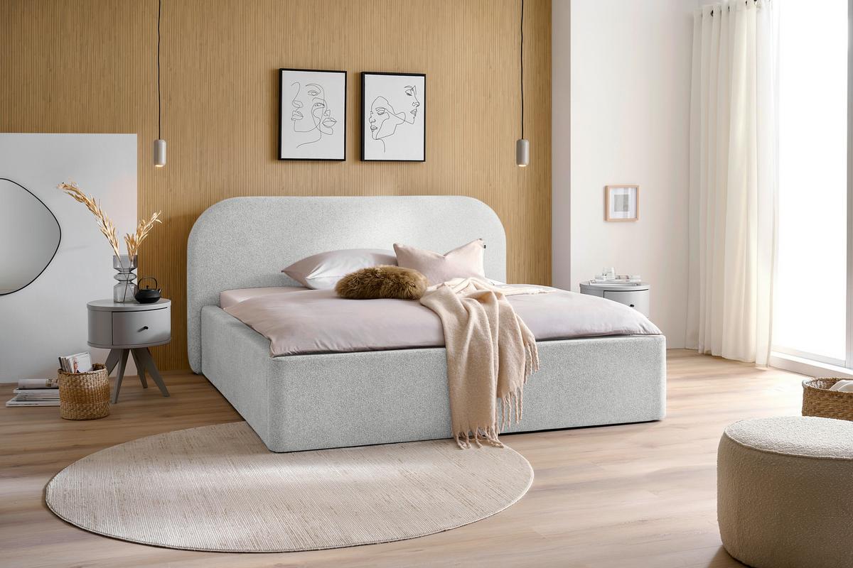 Tapecirani Krevet Bilbao Classic - crna/krem, Design, tekstil (180/200cm) - Based