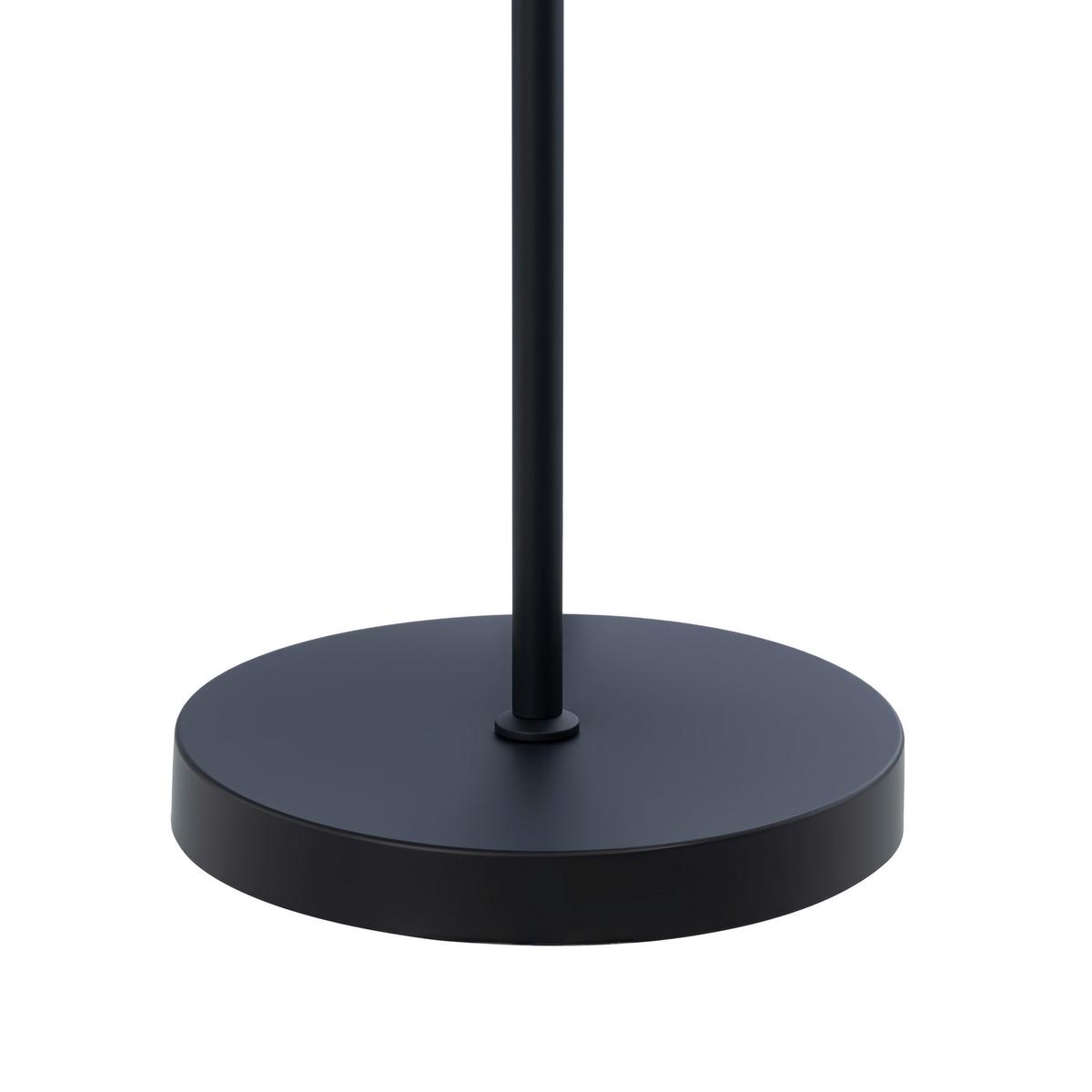 LAMPA STOJĄCA PALMA - czarny/szary, Trend, metal/tkanina (55/160cm) - Novel