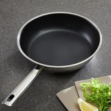 Bratpfanne Rösle Elegance - Edelstahlfarben/Schwarz, KONVENTIONELL, Metall (24cm) - Rösle