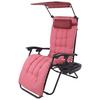 GARTENLIEGE MALTOSA XL - Rot, Modern, Textil/Metall (51/133/91cm) - Gardenson