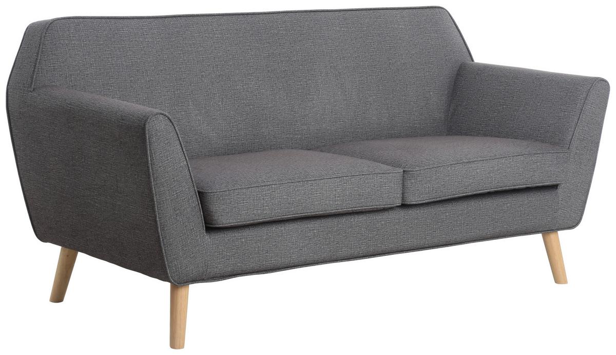 Trosed Lara, Siva - temno siva/naravne barve, Konvencionalno, tekstil/les (178/83/79cm) - P & B
