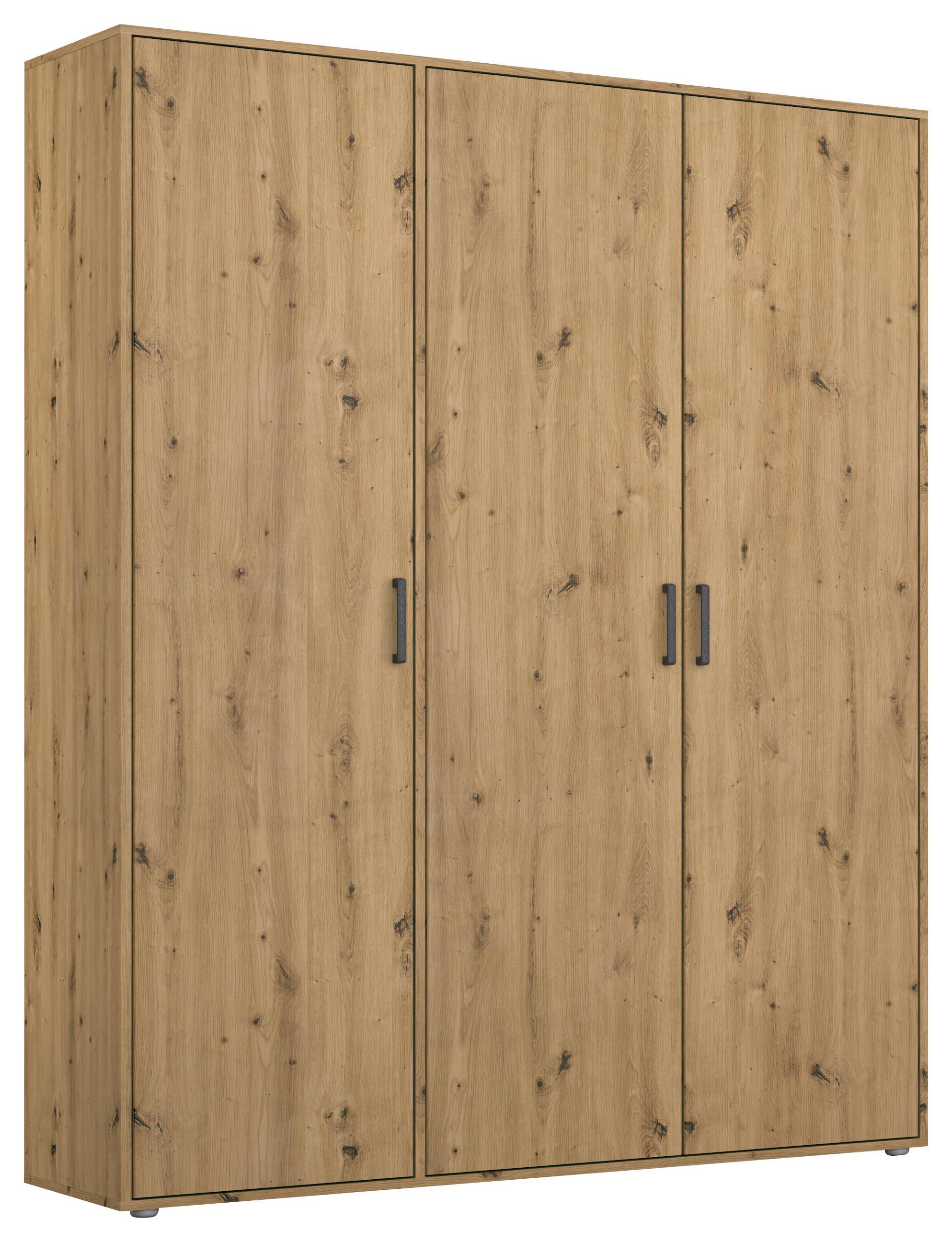 DULAP  USI ROTATIVE VOYAGER - stejar Artisan, Modern, material pe bază de lemn (140/194/53cm) - Modern Living