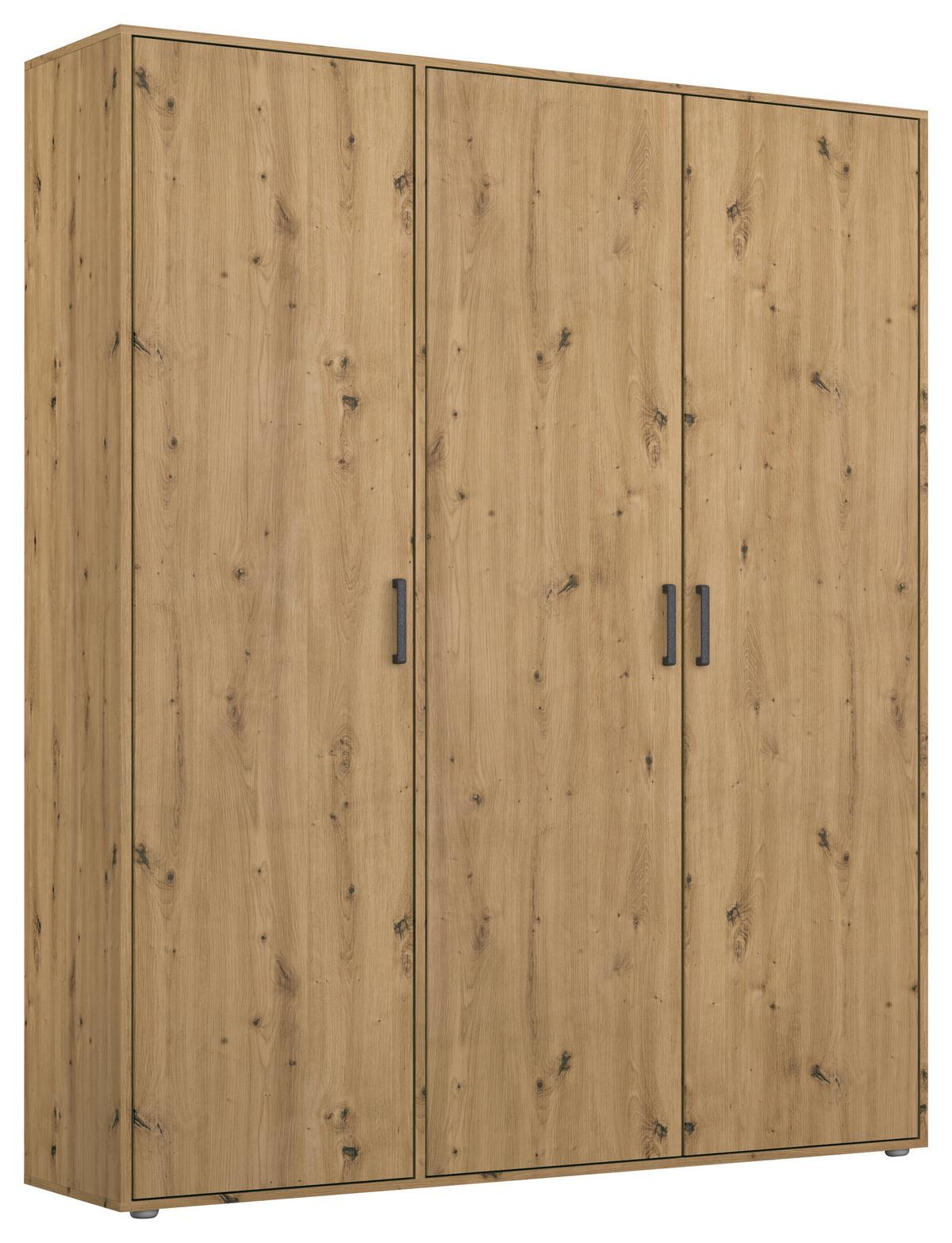 DULAP  USI ROTATIVE VOYAGER - stejar Artisan, Modern, material pe bază de lemn (140/194/53cm) - Modern Living