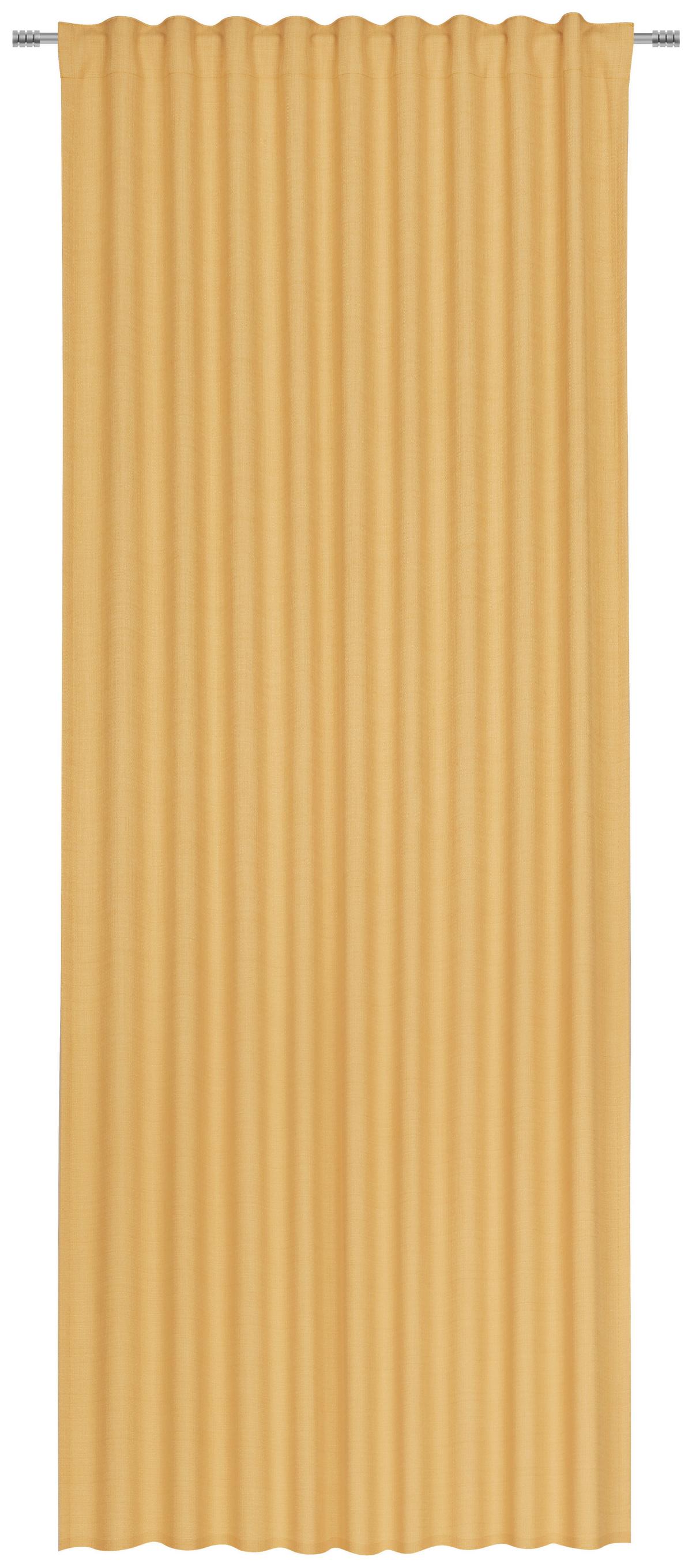 Készfüggöny Leo 135/255 - sárga, textil (135/255cm) - Premium Living