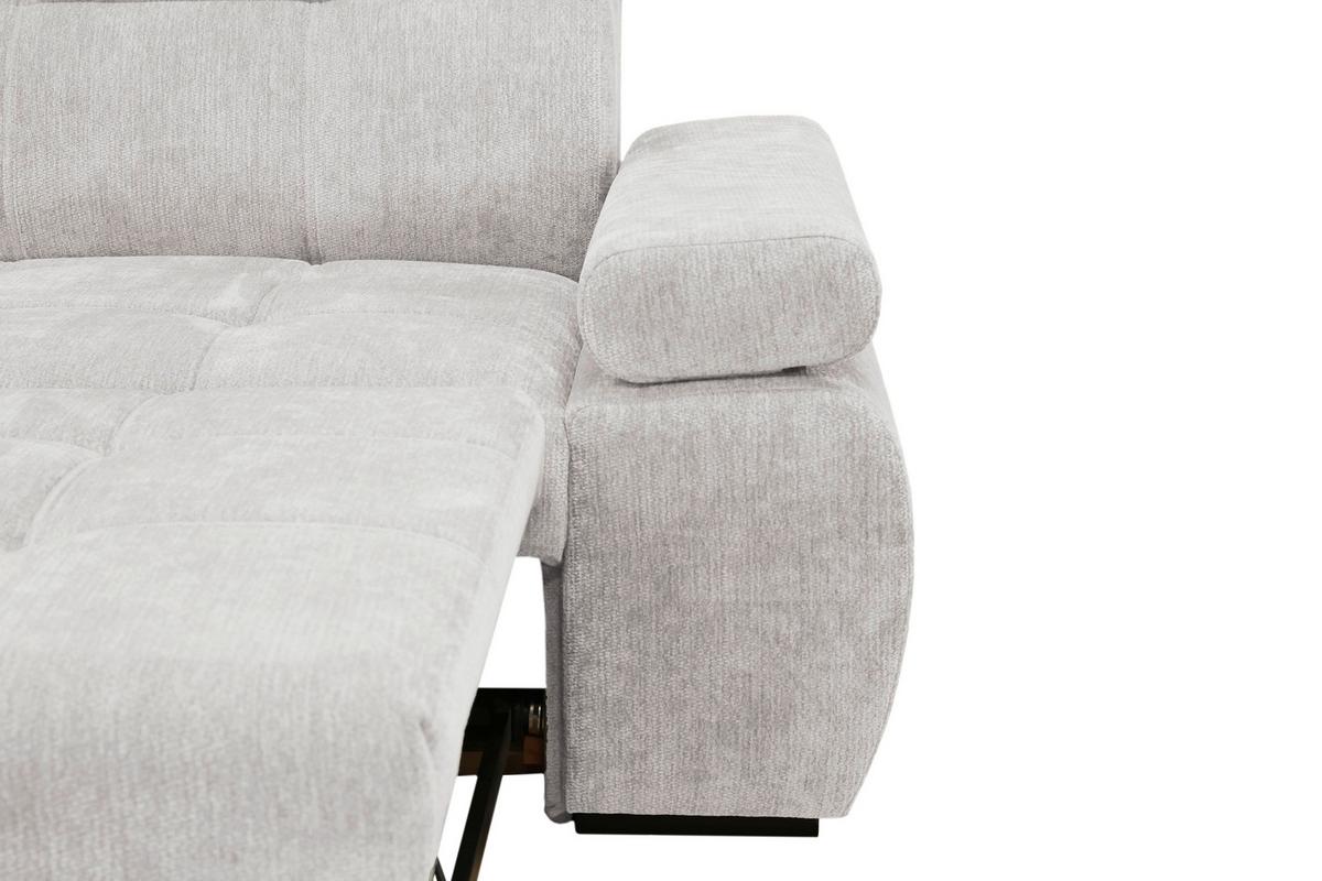 Kutna Garnitura Vegas - svijetlo siva/crna, Design, drvo/tekstil (173/294cm) - Modern Living