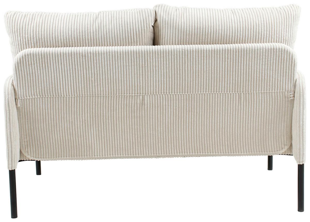 Zofa Cord - črna/bež, Moderno, kovina/tekstil (120/82/79cm) - Mömax