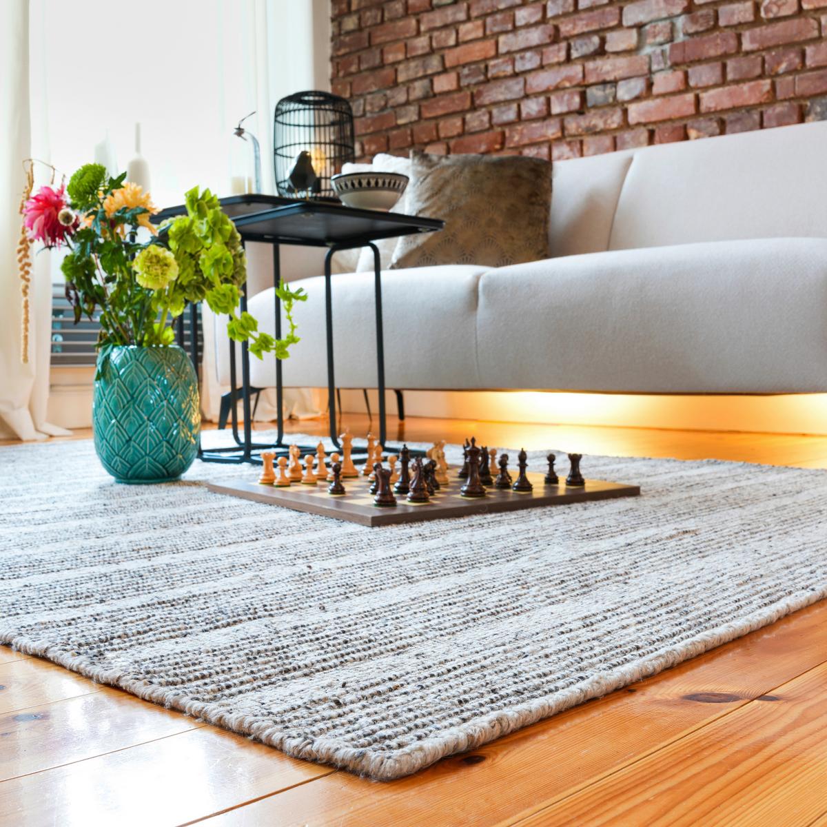 FLACHWEBETEPPICH MY JARVEN 935 - Sandfarben, Basics, Textil (160/230cm)