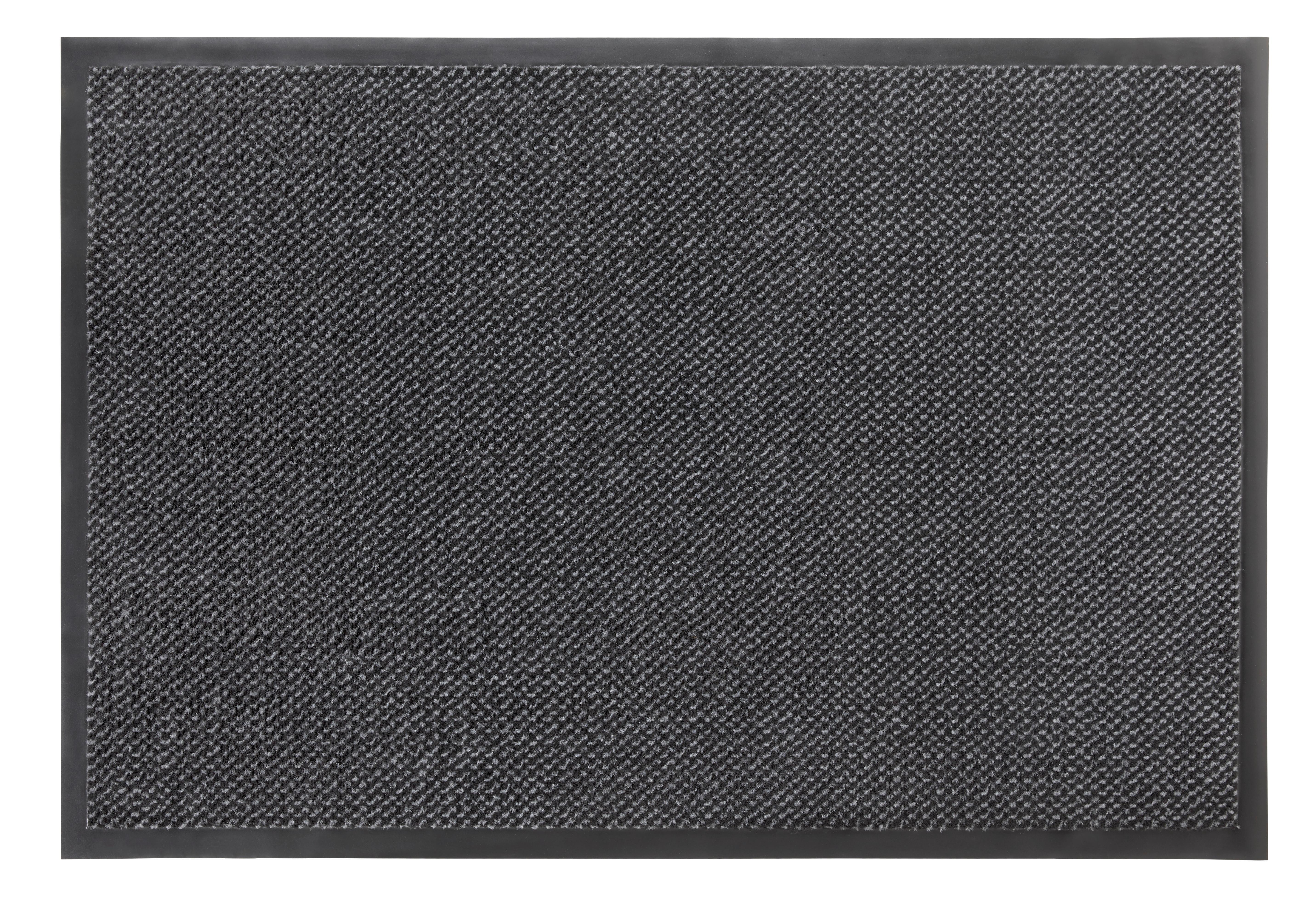 Lábtörlő Hamtpons3 80/120 - Szürke/Fekete, konvencionális, Textil (80/120cm) - Modern Living