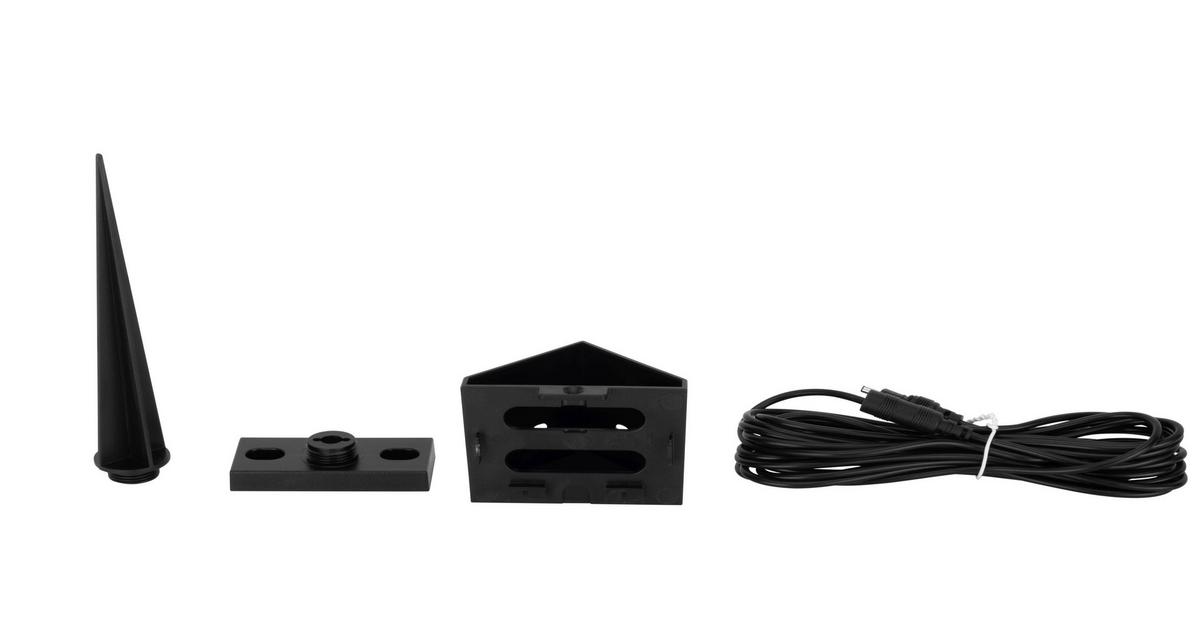 LAMPA ZEWNĘTRZNA LED TUCSON - czarny/opal, Basics, tworzywo sztuczne (25/27,5/20,8cm) - Ambia Garden