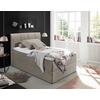Boxspringbett Granada ca. 120x200 cm Schlammfarben - Schlammfarben/Schwarz, Basics, Kunststoff/Textil (120/200cm) - MID.YOU