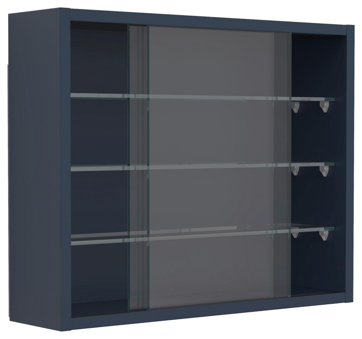 HÄNGEVITRINE DRIVALO S - Transparent/Anthrazit, Design, Glas/Holzwerkstoff (50/40/12cm) - MID.YOU