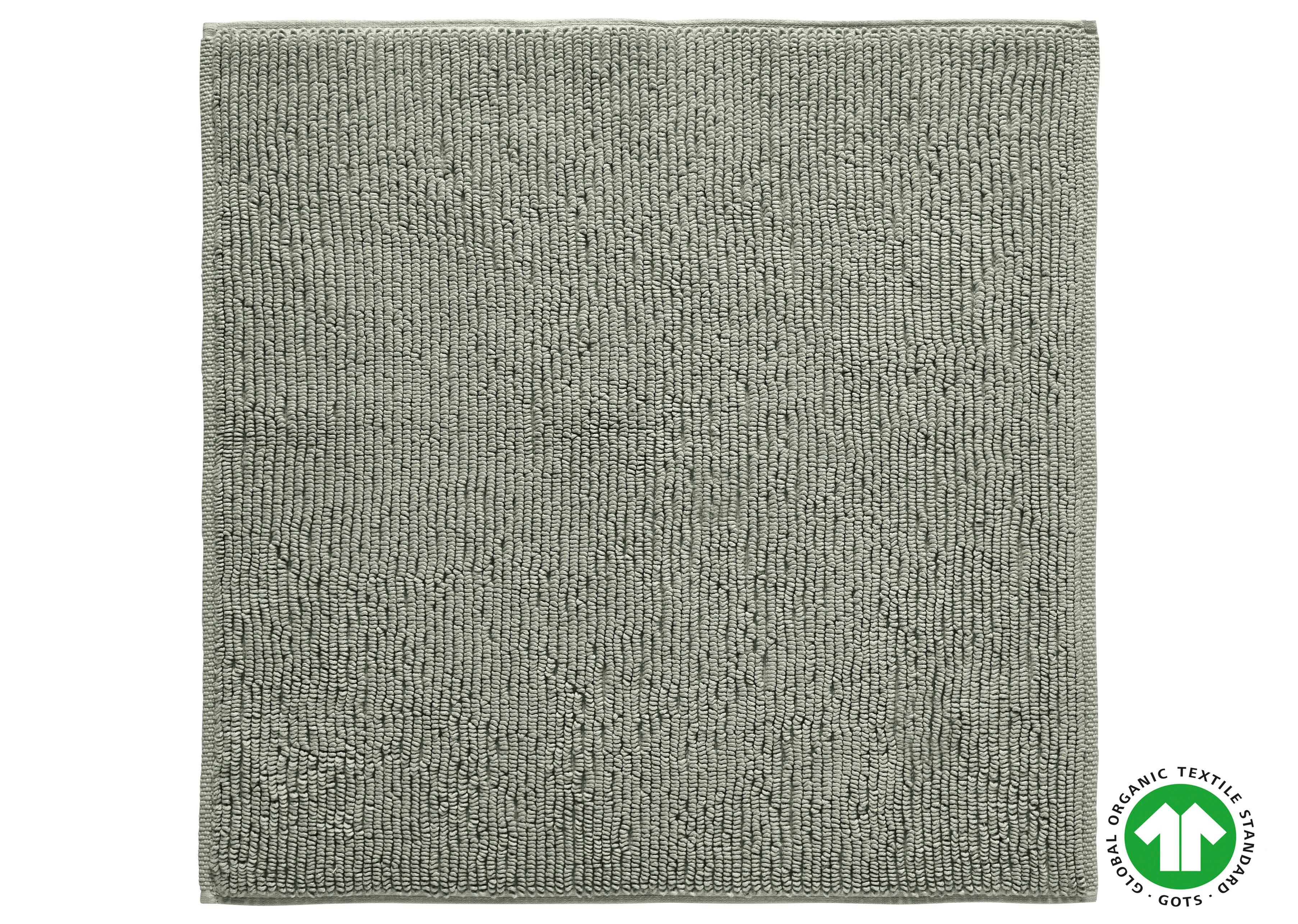 Badematte Bio Hanna in Olivgrün ca. 60x60cm - Olivgrün, Natur, Textil (60/60cm) - ecoTree