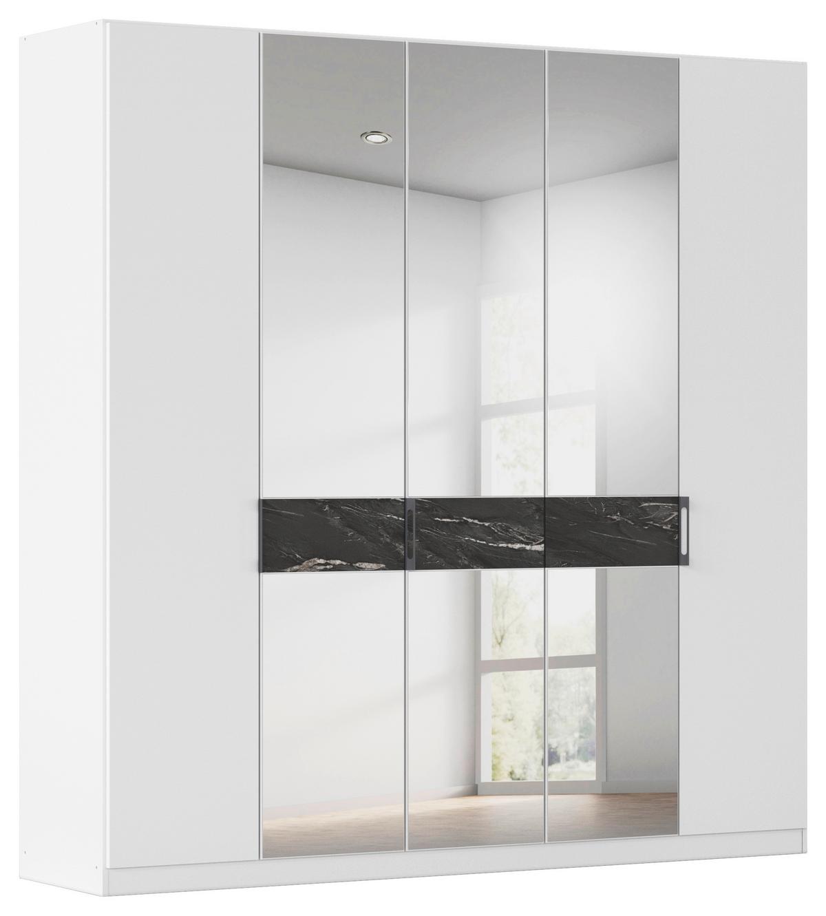 DULAP USI ROTATIVE VERSITY-D - argintiu/alb, Trend, material pe bază de lemn (226/229/54cm) - James Wood