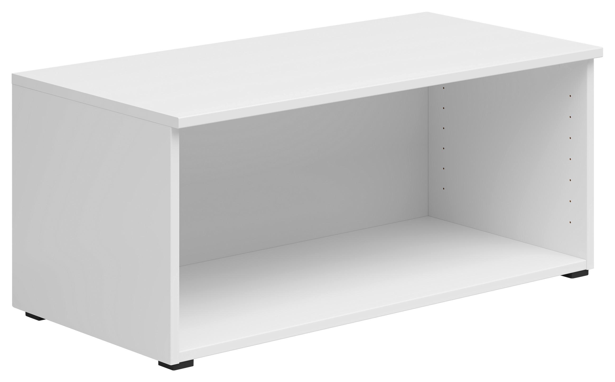 Regalaufsatz Multistauraum Weiss - Weiss, Modern, Holzwerkstoff (80/35/40cm) - Premium Living