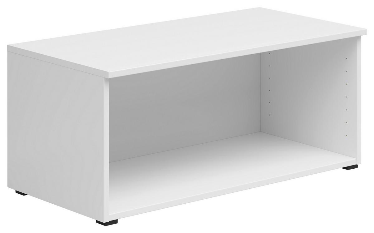 Regalaufsatz Multistauraum Weiss - Weiss, Modern, Holzwerkstoff (80/35/40cm) - Premium Living