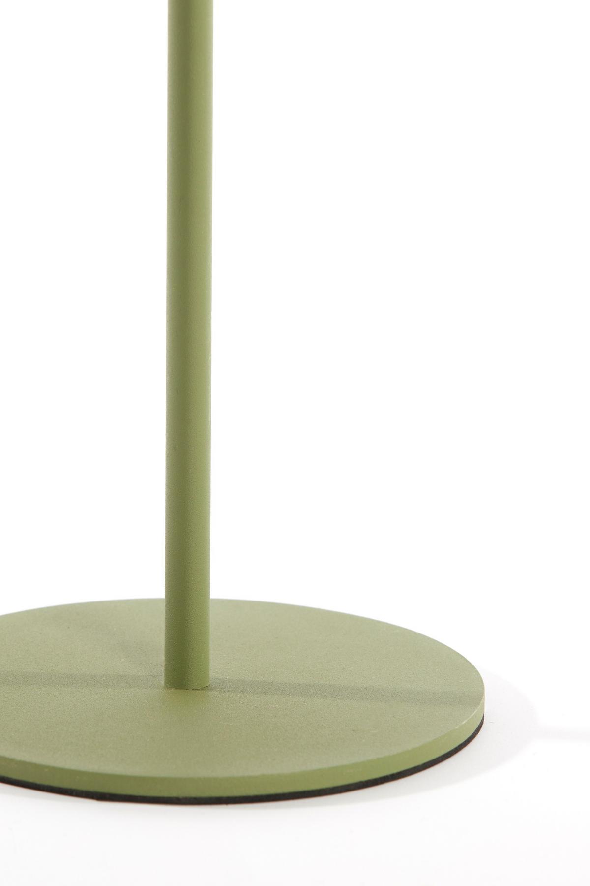 LAMPA STOŁOWA LED 1887369 AMPEHA - oliwkowa zieleń, Trend, tworzywo sztuczne/metal (13/47cm) - Light & Living