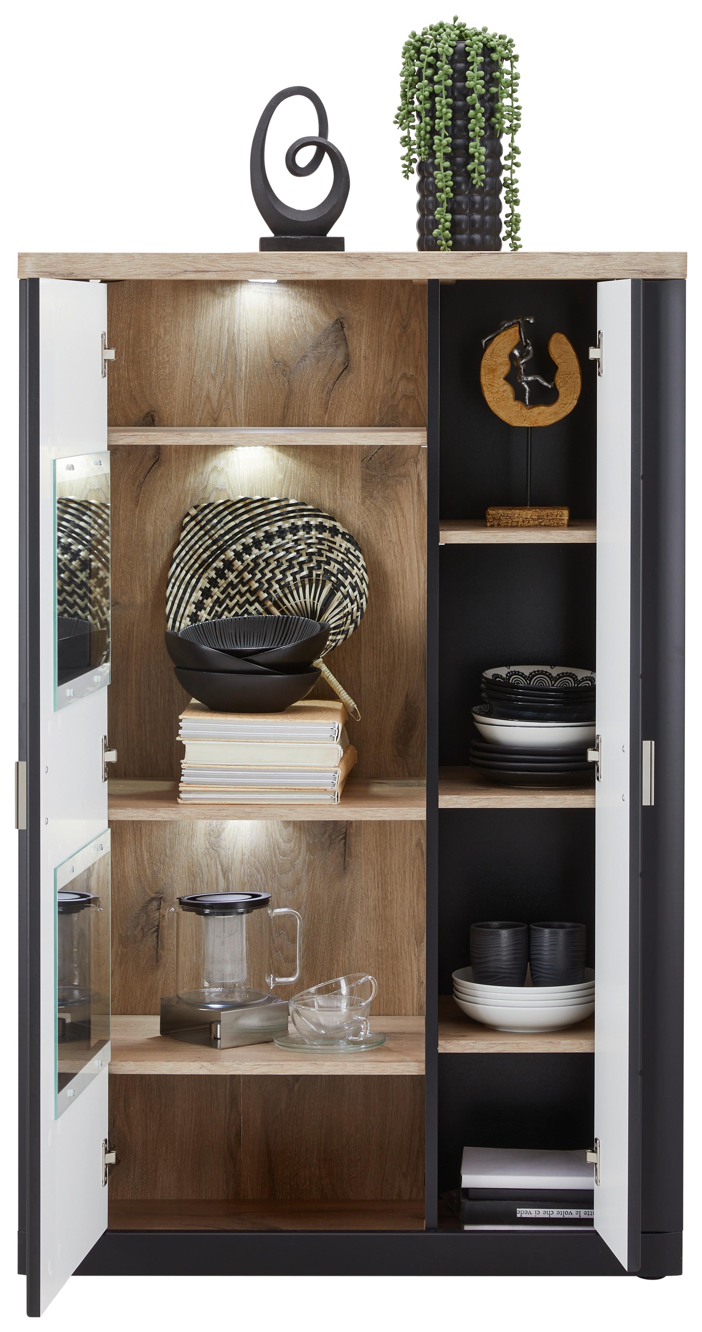 Vitrina Game - Moderno, drvni materijal (91/140/41cm)