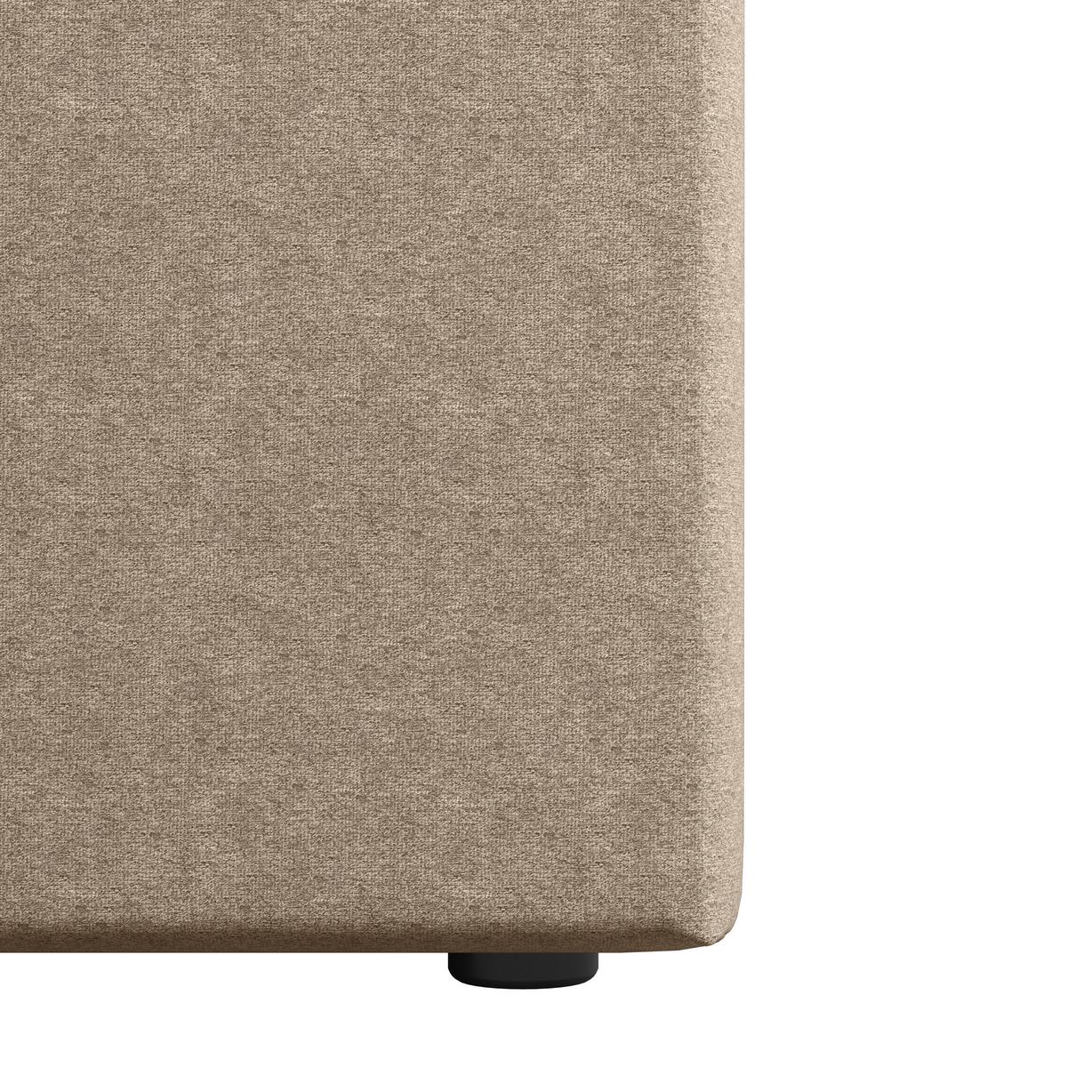 Boxspringbett Lima ca. 180x200 cm Beige - Beige/Schwarz, MODERN, Holz/Kunststoff (180/200cm) - MID.YOU