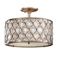 Stropna Svjetiljka  Lucia Fe-Lucia-Sf - srebrne boje, Konvencionalno, staklo/metal (40.6/31.8cm) - Elstead Lighting