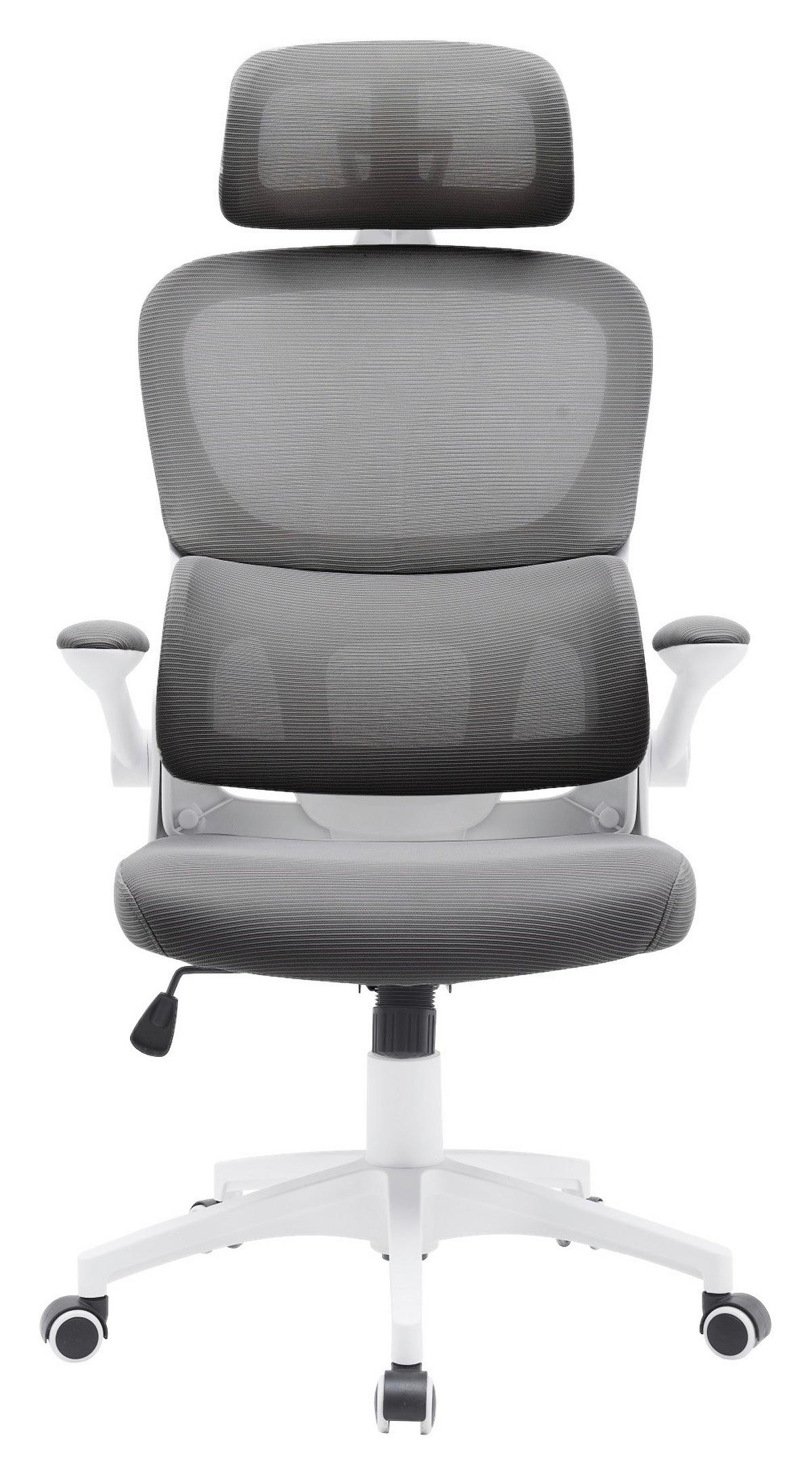 Pisarniški Stol Gary 2 V Sivi/beli Barvi - siva/bela, Moderno, umetna masa/tekstil (62/115-125/65cm) - Mömax