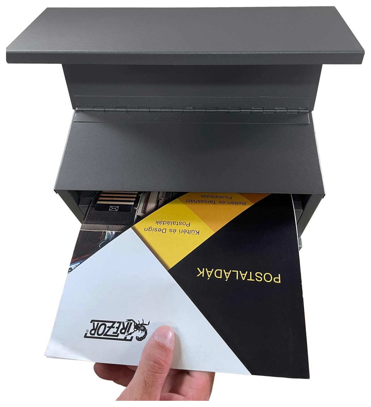 Postaláda Four Lines 2. Antracit - Basics (34/27/10cm) - Trezor