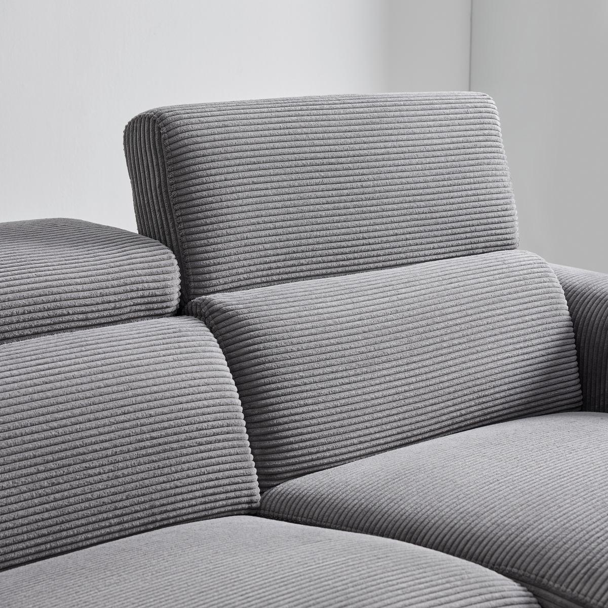 Wohnlandschaft Bondico 272 Anthrazit - Anthrazit/Schwarz, Modern, Holz/Textil (272/75-92/101 / 170cm) - Mömax