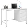 SKRIVBORD METALLICA -EXKLUSIV- - vit/svart, Modern, metall/plast (110/75/55cm) - Mömax