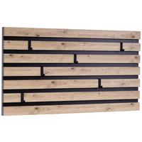 WIESZAK ŚCIENNY TIP 1 - czarny/brązowy, Design, materiał drewnopochodny (80/40/4cm) - Xora