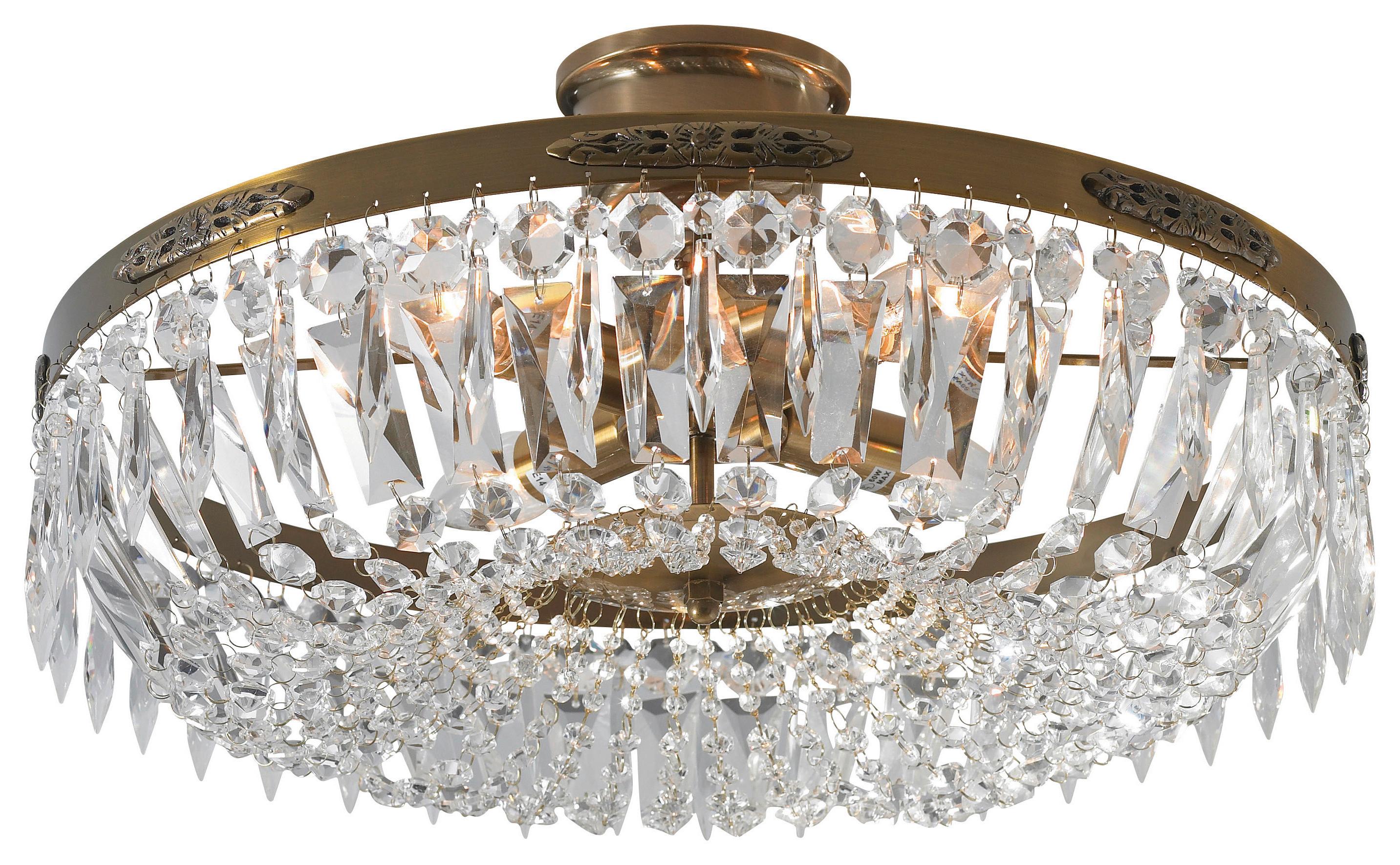 Deckenleuchte Hovdala max. 40 Watt - Transparent, Basics (48/48/25cm) - Markslöjd