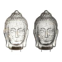 LED-Dekoleuchte Dilia in diversen Farben - Klar/Grau, Glas/Kunststoff (14/21cm)