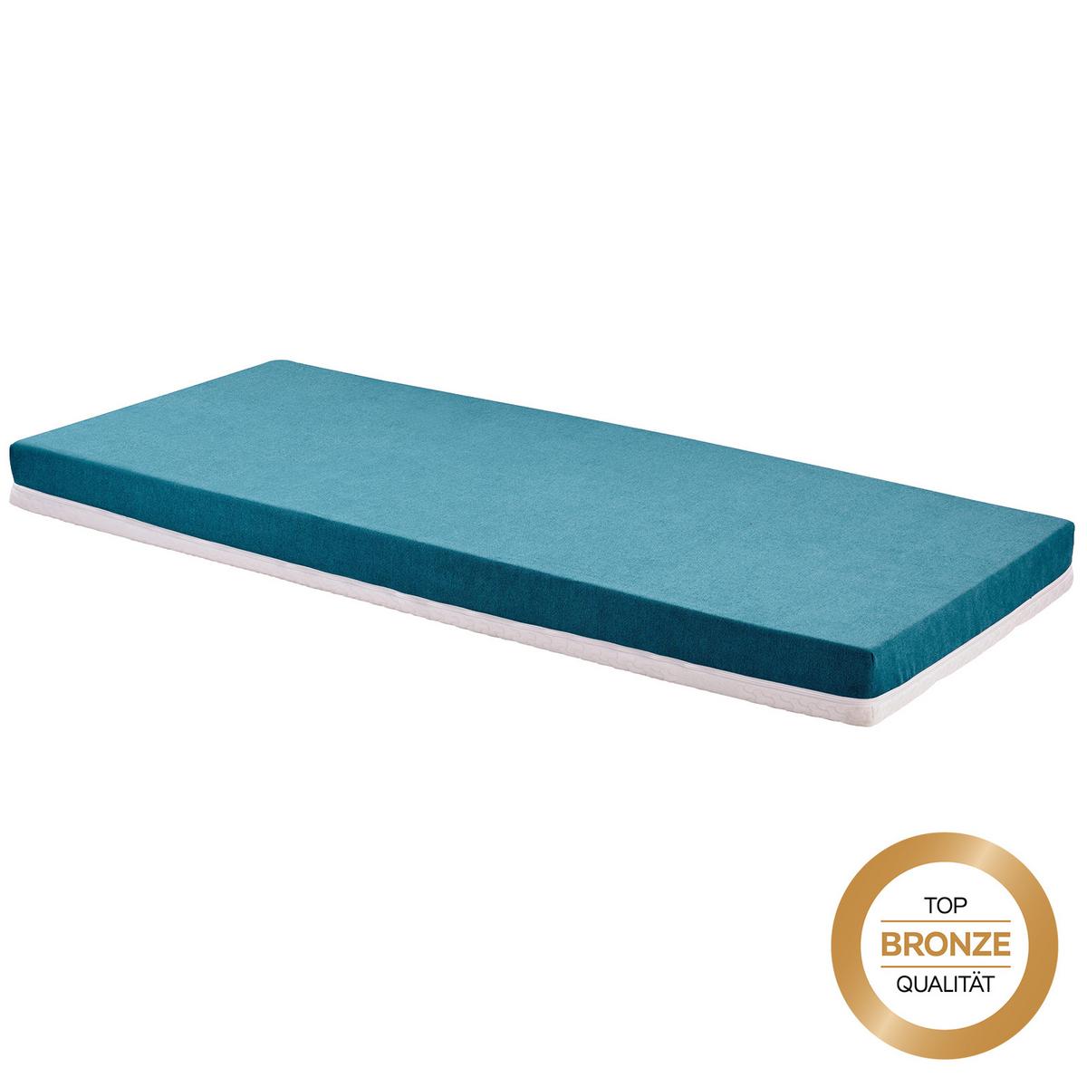 Madrac S Džep. Opruž. Jezgrom Enjoy - Mia - bijela/tirkizna, tekstil (90/200cm) - Primatex