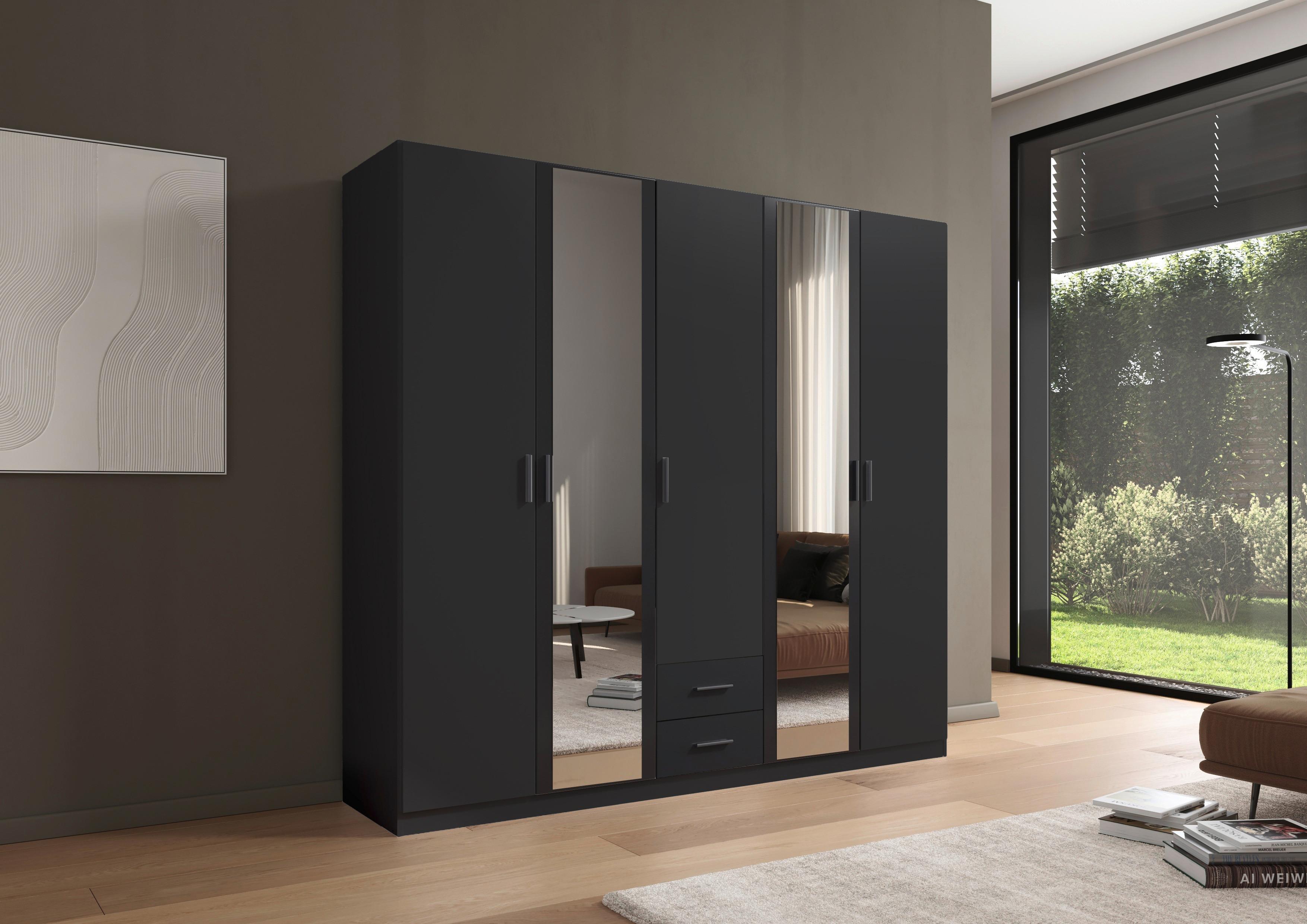 DULAP USI ROTATIVE DESPINA - gri, Konventionell, material pe bază de lemn (226/210/54cm)