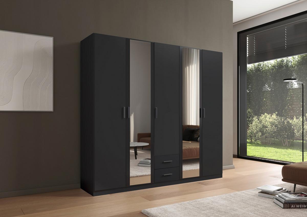 DULAP USI ROTATIVE DESPINA - gri, Konventionell, material pe bază de lemn (226/210/54cm)